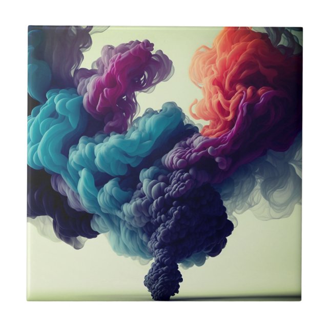 Schöner Designraucheffekt modern Fliese (Vorderseite)