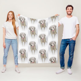 Schöner deutscher kurzhaariger Zeiger-Winter Fleecedecke