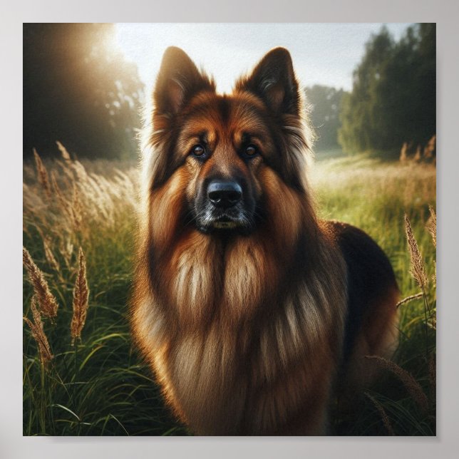 schöner deutscher Schäferhund Poster (Vorne)