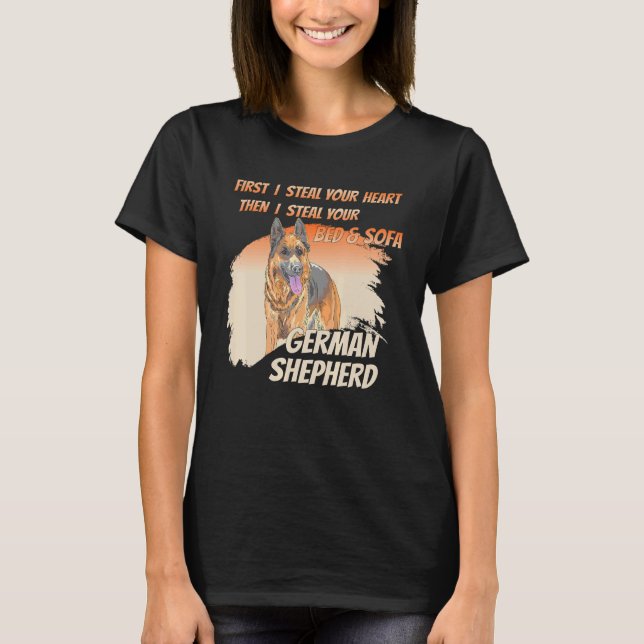 Schöner Deutscher Schäferhund T-Shirt (Vorderseite)