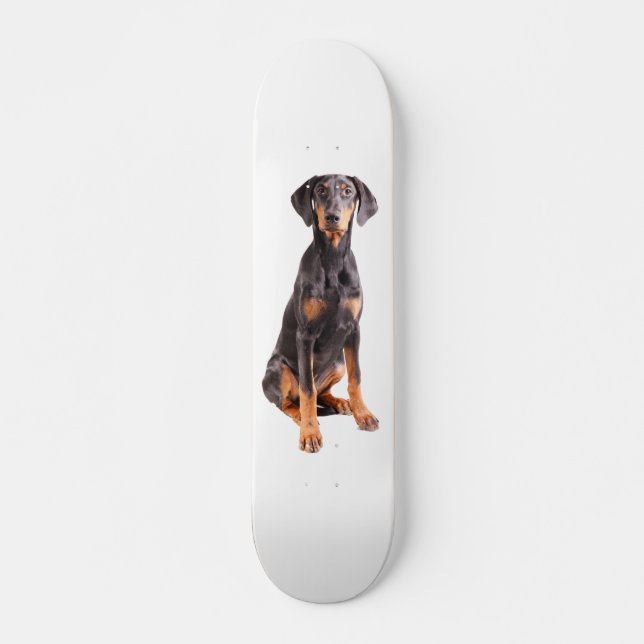 schöner Dobermann Pinscher Skateboard (Vorne)