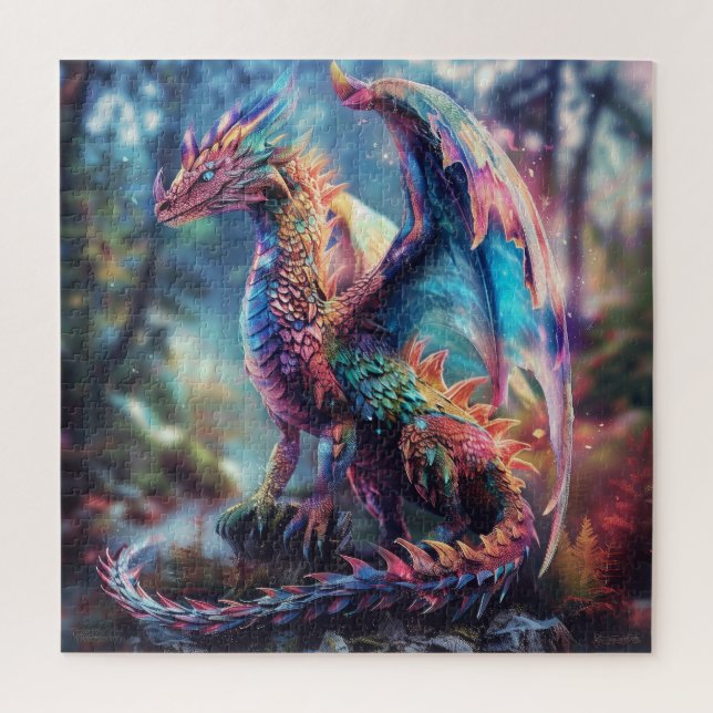 Schöner Drache Puzzle (Vertikal)