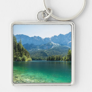 Schöner Eibsee Bayerische Alpen Deutschland Schlüsselanhänger
