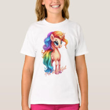 Schöner Einhorn-T - Shirt für Mädchen