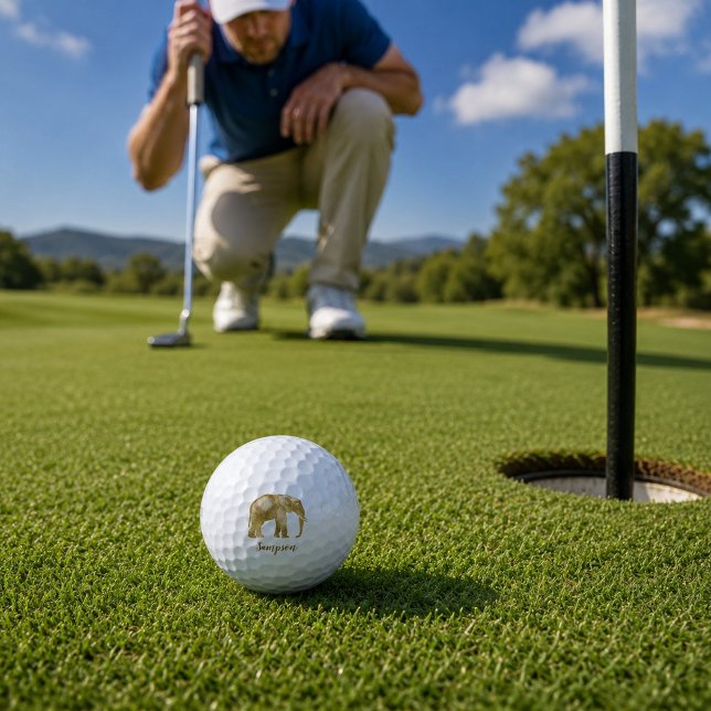 Schöner Elefant Golfball (Von Creator hochgeladen)