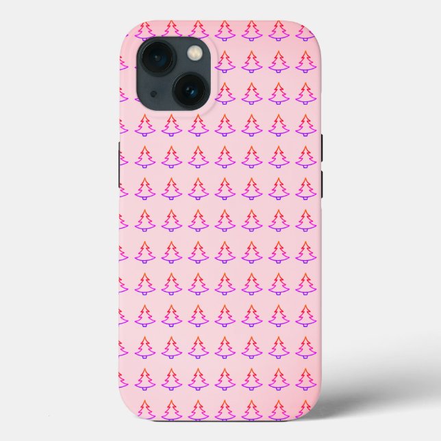 Schöner, erstaunlicher, rosa Christbaum Case-Mate iPhone Hülle (Rückseite)