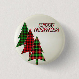 Schöner, erstaunlicher Weihnachtsbaum Button