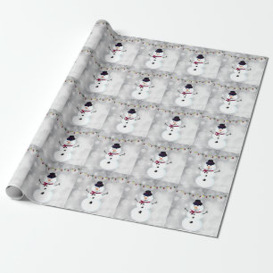 Schöner, erstaunlicher Weihnachtsschneemann Geschenkpapier