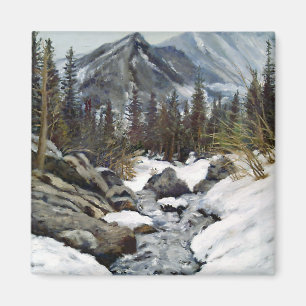 Schöner Estes Park Colorado Winterbach Magnet