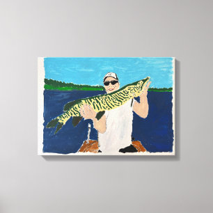 Schöner Fang, gemalt von Mark Elsen Leinwanddruck