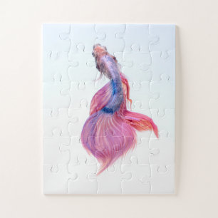 Schöner Fantasy Koi Fisch Puzzle