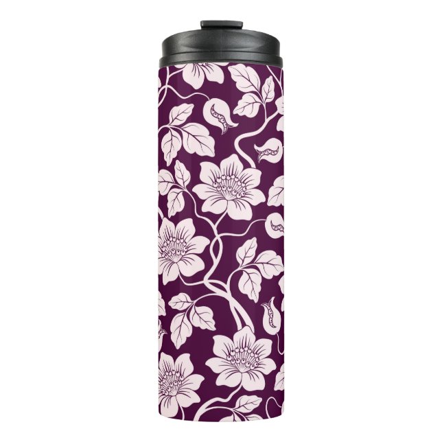 Schöner floraler Hintergrund Thermosbecher (Vorderseite)