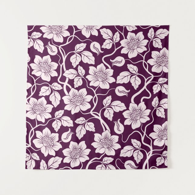 Schöner floraler Hintergrund Wandteppich (Vorderseite)