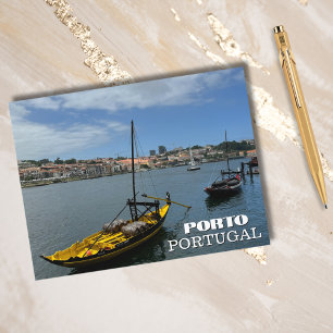 Schöner Fluss Porto Portugal Fotografie, Reise Feiertagspostkarte