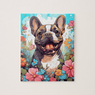 Schöner französischer Bulldog Hund Puzzle