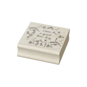 Schöner Friseur - Stylist Gummistempel