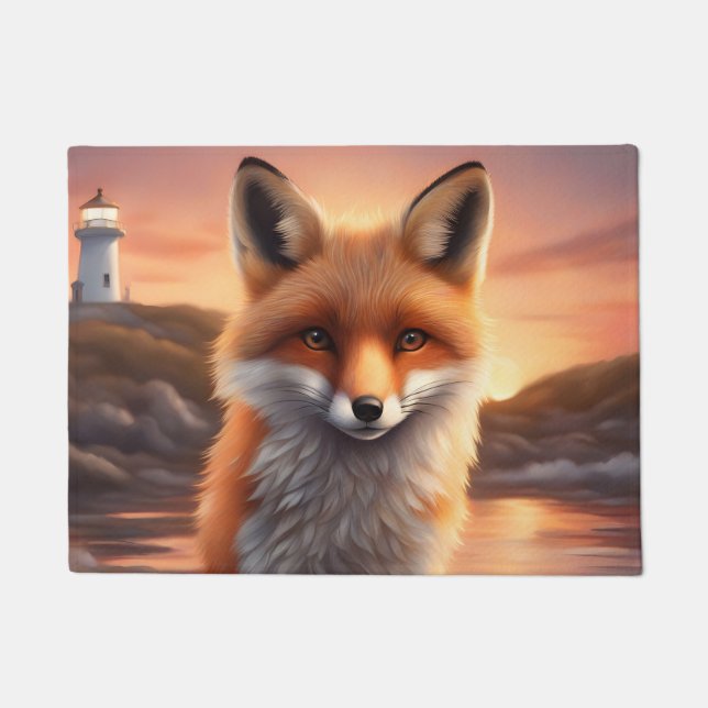 Schöner Fuchs Fußmatte (Vorderseite)