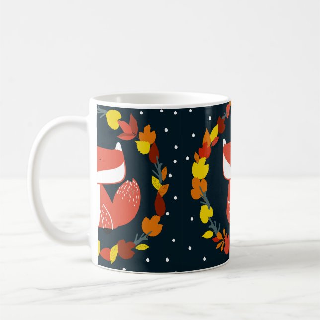 Schöner Fuchs im Winter Kaffeetasse (Links)