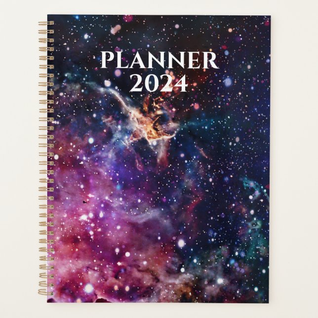 Schöner Galaxy Out Space Starry Night Planner Planer (Vorderseite)
