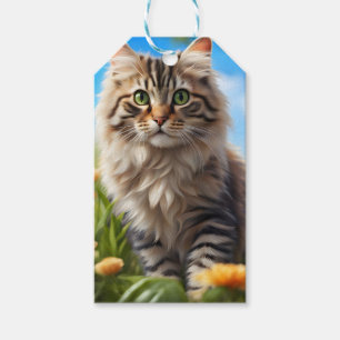 Schöner Garten für Katzen Geschenkanhänger