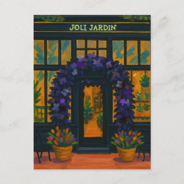 Schöner Garten  Postkarte (Vorderseite)