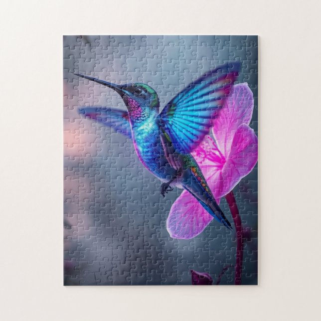 Schöner Garten von Hummingbird Puzzle (Vertikal)
