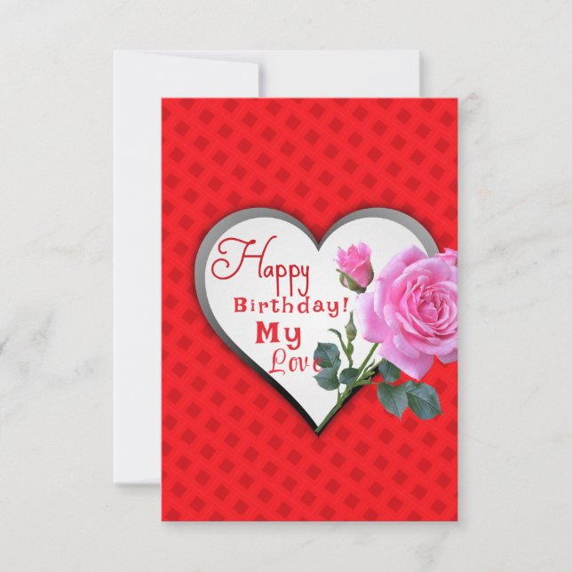 schöner Geburtstag Karte (Vorderseite)