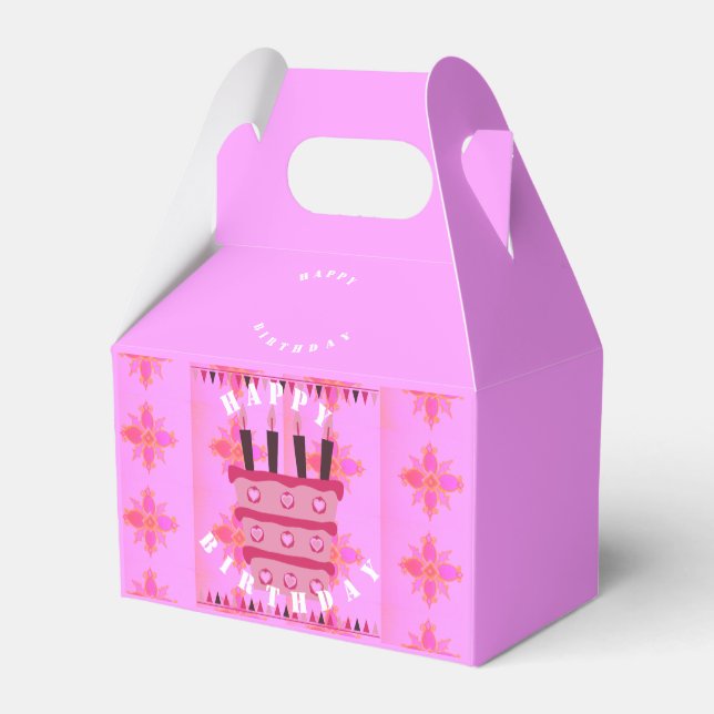 Schöner Geburtstag mit Liebe und vielem mehr Geschenkschachtel (Rückseite)