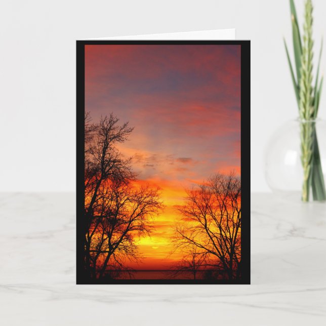 Schöner Geburtstag von Sonnenaufgang bis Sonnenunt Karte (Vorderseite)