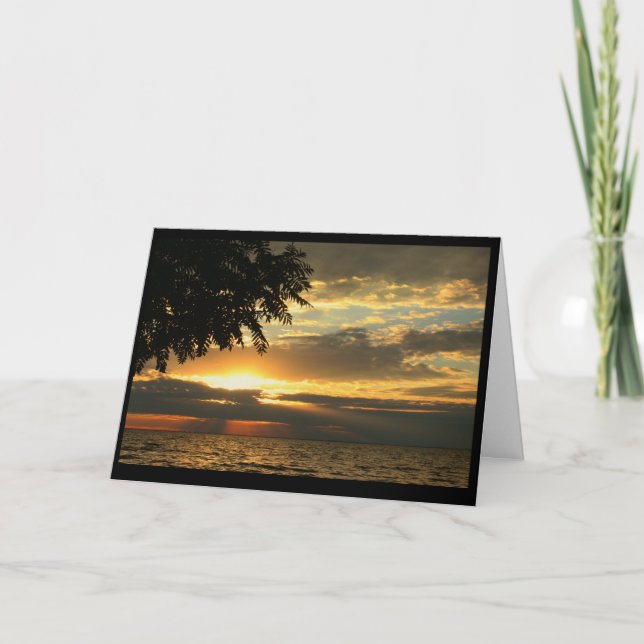 Schöner Geburtstag von Sonnenaufgang bis Sonnenunt Karte (Vorderseite)