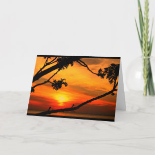 Schöner Geburtstag von Sonnenaufgang bis Sonnenunt Karte