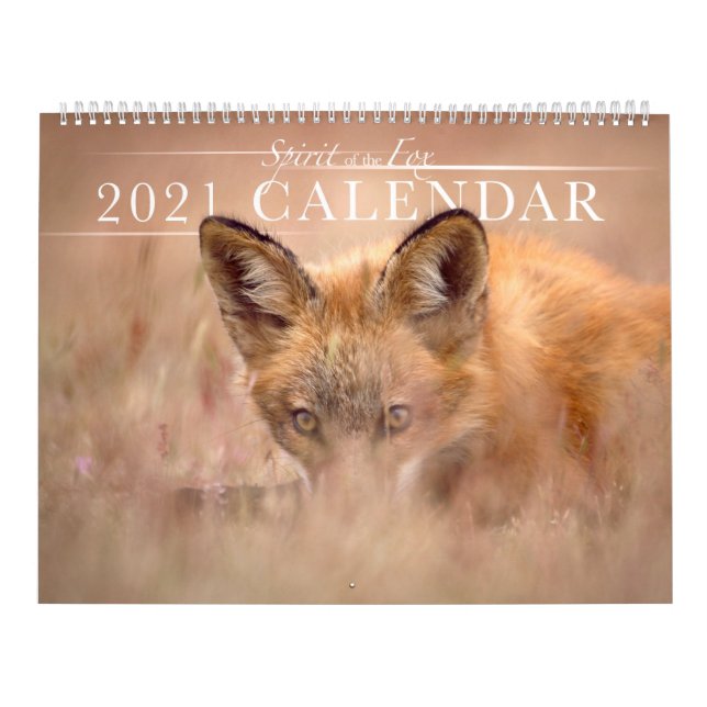 Schöner Geist des Fox 2021-Wall-Kalenders Kalender (Titelbild)
