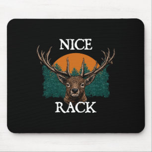 Schöner Geweihhirsch Jagd Elch Jäger Tierpirsch Mousepad