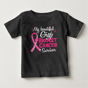 Schöner Gigi großer Großmutter-Brustkrebs Baby T-shirt