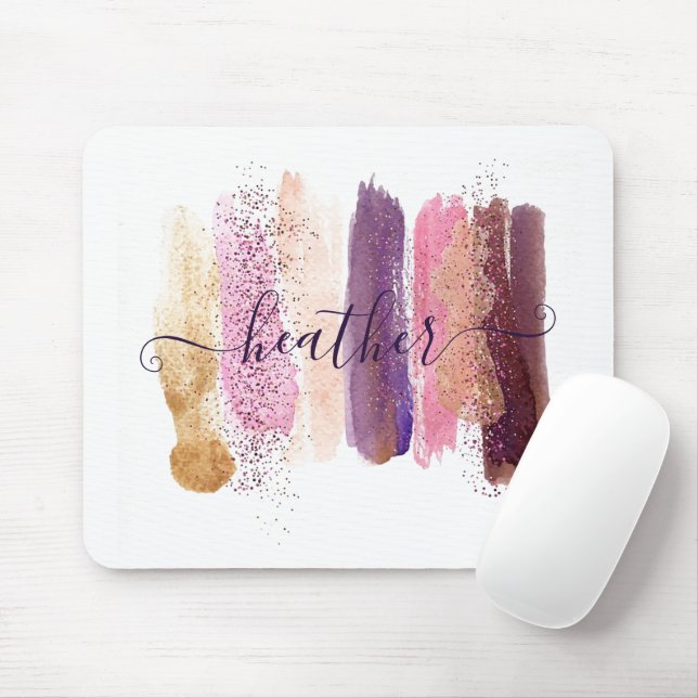 Schöner Glitter-Schmieren personalisiert   Mousepad (Mit Mouse)