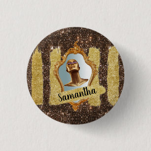 Schöner Glitzer Eleganter Chic Glitzer Button