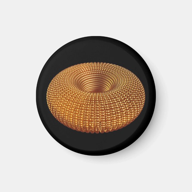 Schöner Golden Torus Magnet (Vorne)