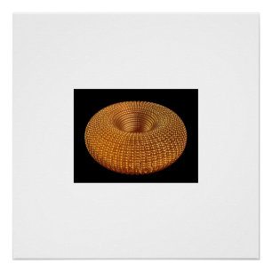 Schöner Golden Torus Poster