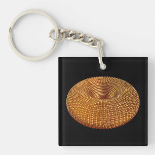 Schöner Golden Torus Schlüsselanhänger