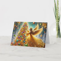 Schöner goldener Engel Weihnachten