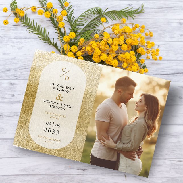 Schöner goldener texturierter Effekt Hochzeitsinit (Von Creator hochgeladen)