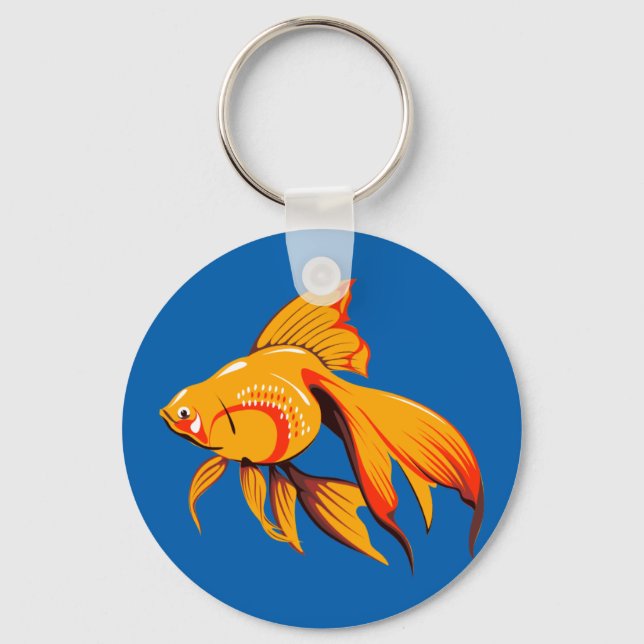 Schöner Goldfish Schlüsselanhänger (Vorderseite)