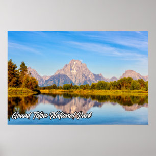 Schöner Grand Teton Nationalpark, Wyoming Poster