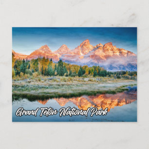 Schöner Grand Teton Nationalpark, Wyoming Postkarte