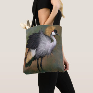 Schöner Gray Crowned Crane - Mignane Malerei