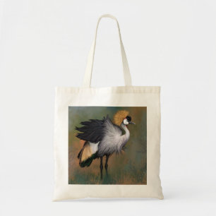 Schöner Gray Crowned Crane - Mignane Malerei Tragetasche