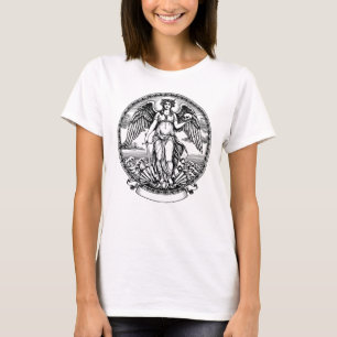 Schöner griechischer geflügelter Engel mit Schwert T-Shirt