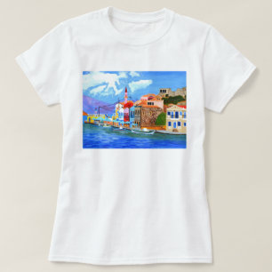 Schöner griechischer T - Shirt Plus Größe