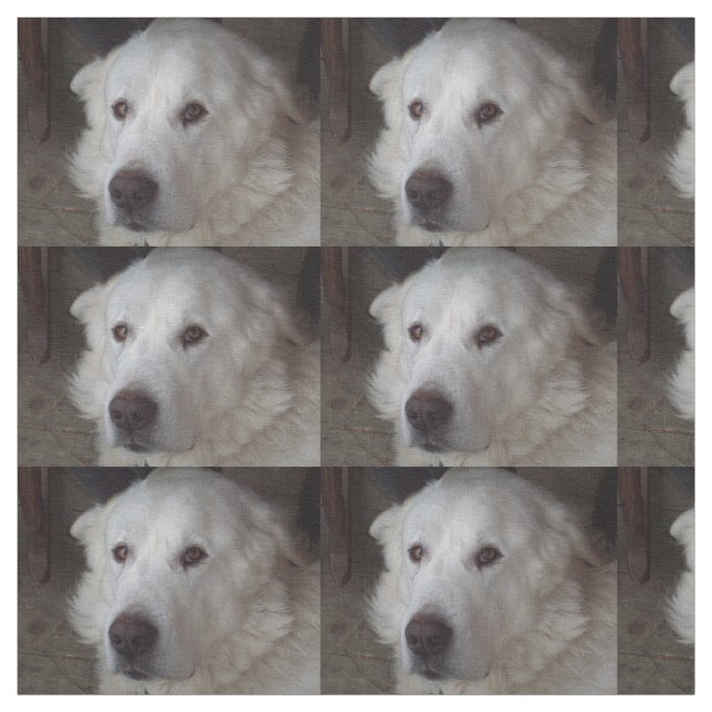 Schöner große Pyrenäen-Hund Stoff (Muster)