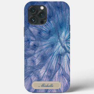 Schöner großer Wispy Blue Dandelion Case-Mate iPhone Hülle